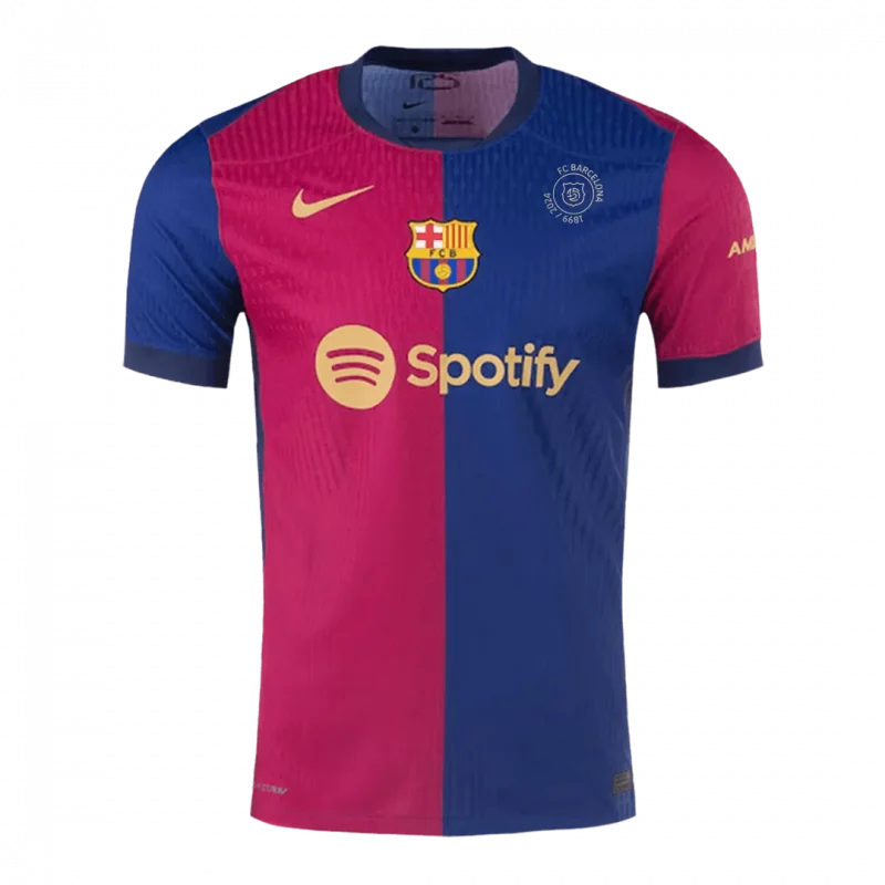 Barcelona Home Authentic Soccer Jersey - 125th Anniversary