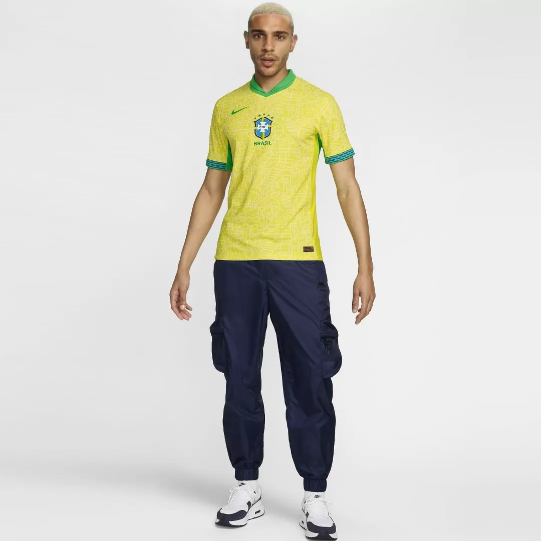 Brazil Home Authentic Soccer Jersey - Image 5