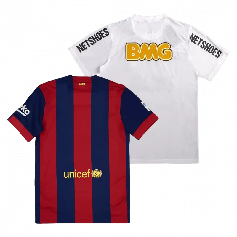 Vintage Jersey Barcelona Home 2014/15 & Vintage Jersey Santos FC Home 2012