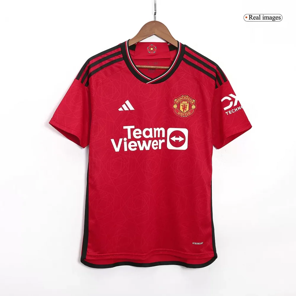 HØJLUND #11 Manchester United Home Soccer Jersey 2023/24 - Image 4