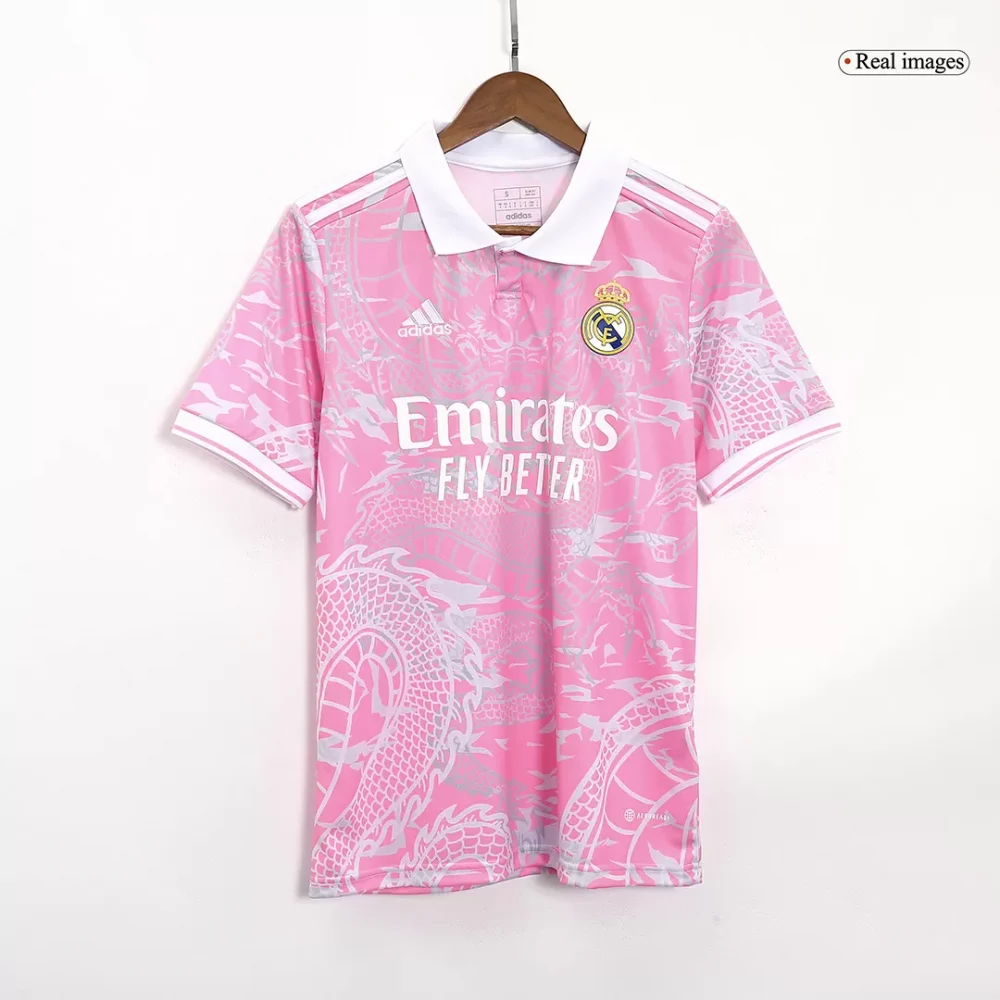 Real Madrid x Chinese Dragon Soccer Jersey 2023/24 (pink) - Image 4