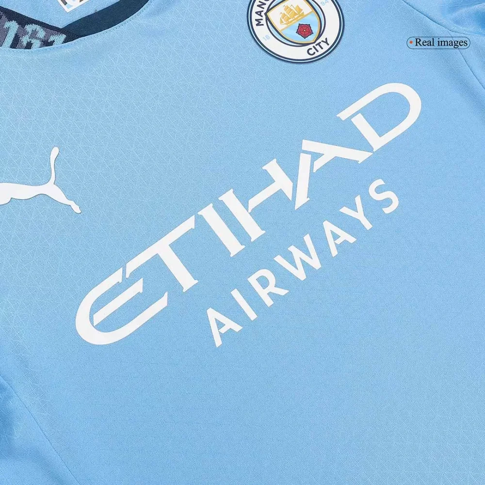 DE BRUYNE #17 Manchester City Home Authentic Soccer Jersey - UCL - Image 10