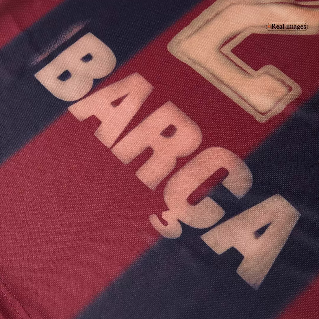 Vintage Soccer Jersey Barcelona X CJ Home 2000/01 - Image 13