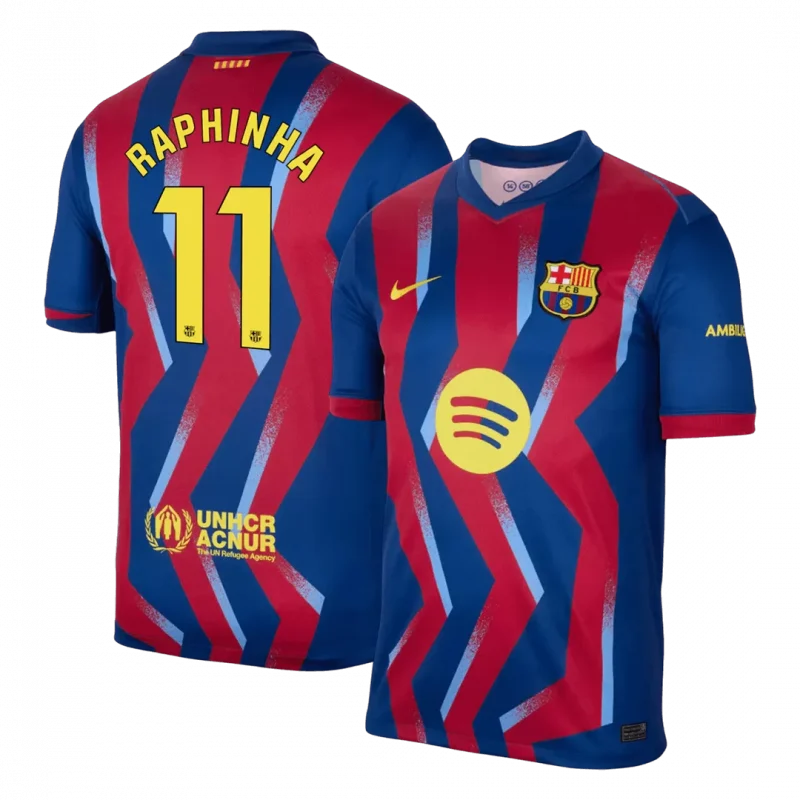 RAPHINHA #11 Barcelona Fourth Away Soccer Jersey 2025/26