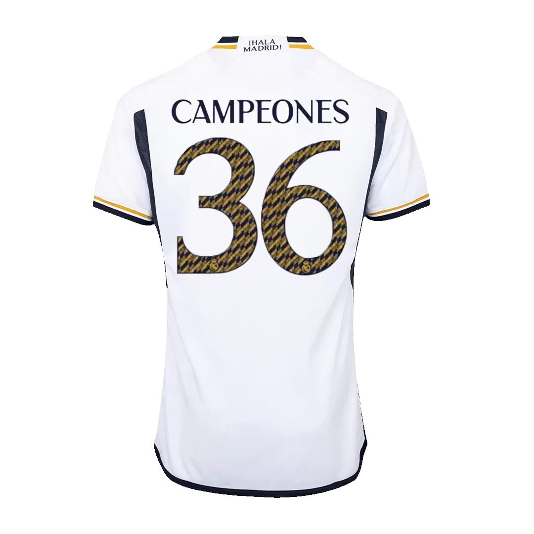 CAMPEONES #36 Real Madrid Home Authentic Soccer Jersey 2023/24 - Image 2