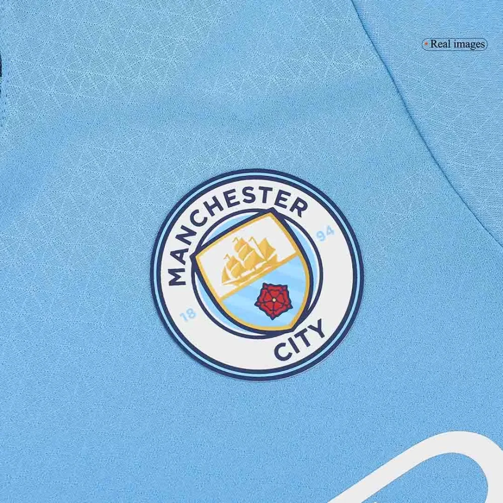 DE BRUYNE #17 Manchester City Home Authentic Soccer Jersey - UCL - Image 9