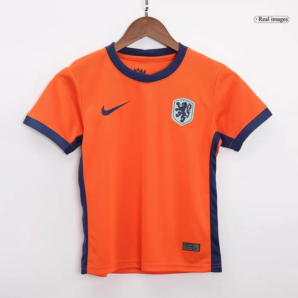 Netherlands Home Kids Soccer Jerseys Full Kit EURO - Image 4
