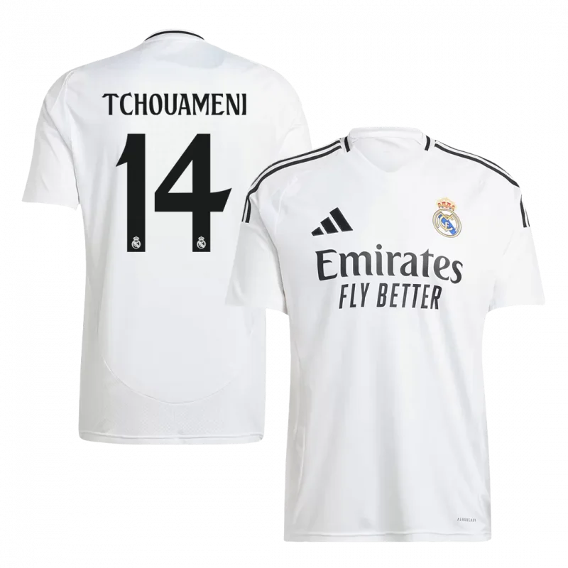 TCHOUAMENI #14 Real Madrid Home Soccer Jersey