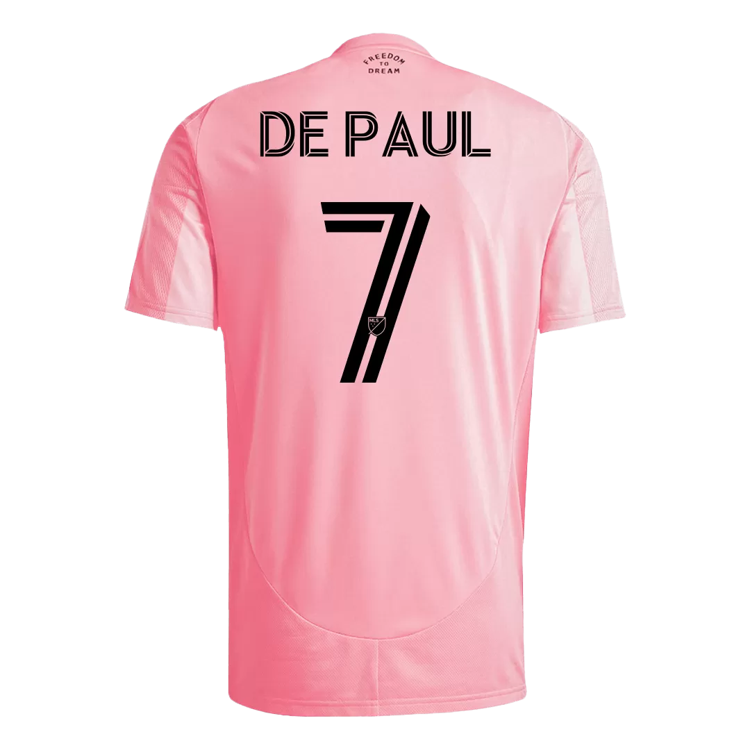 DE PAUL #7 Inter Miami CF Home Soccer Jersey 2025 - Image 3