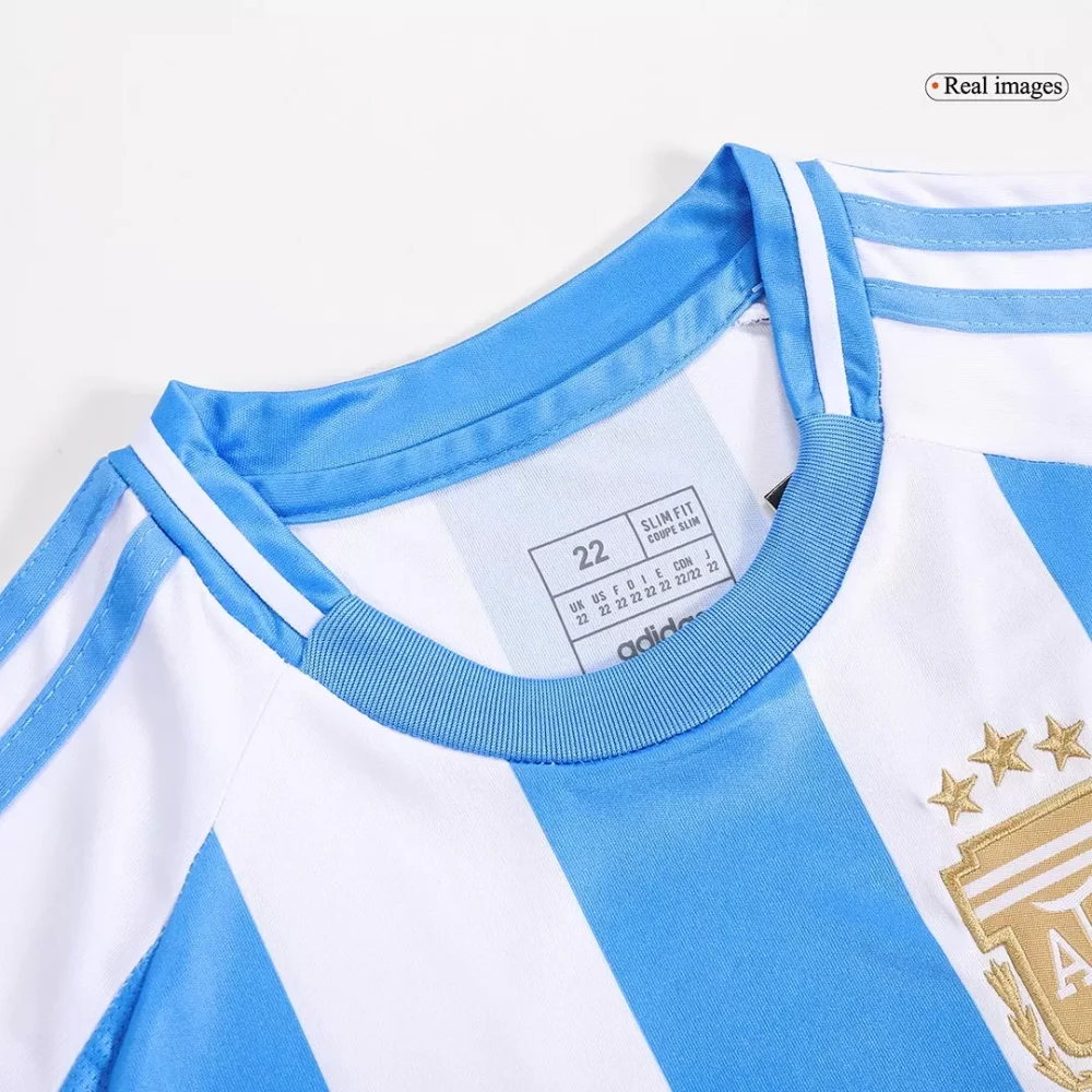 Argentina Home Kids Soccer Jerseys Full Kit - Image 8