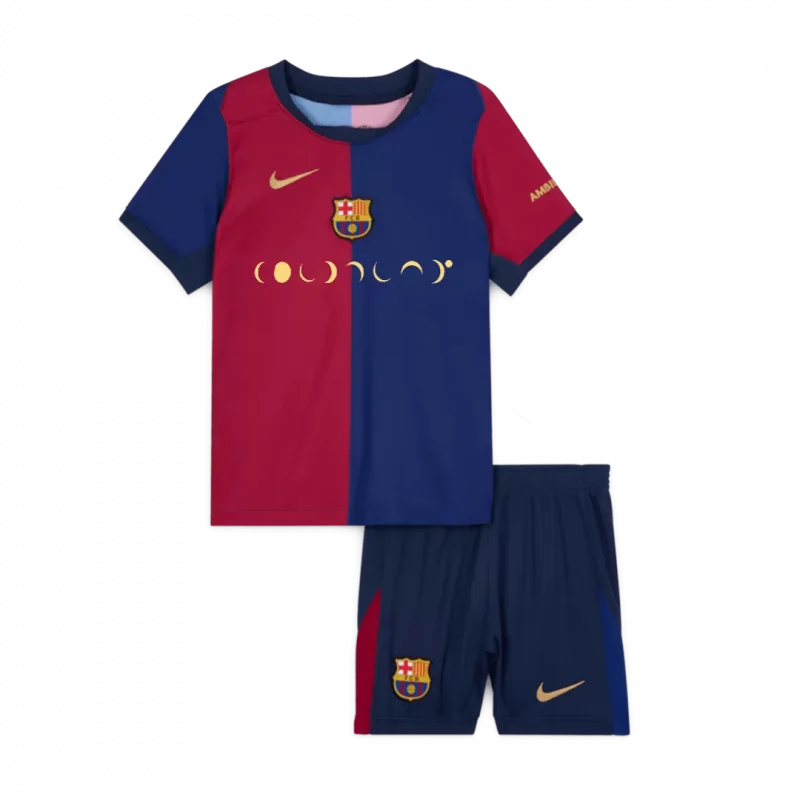Barcelona Home Kids Soccer Jerseys Kit - COLDPLAY