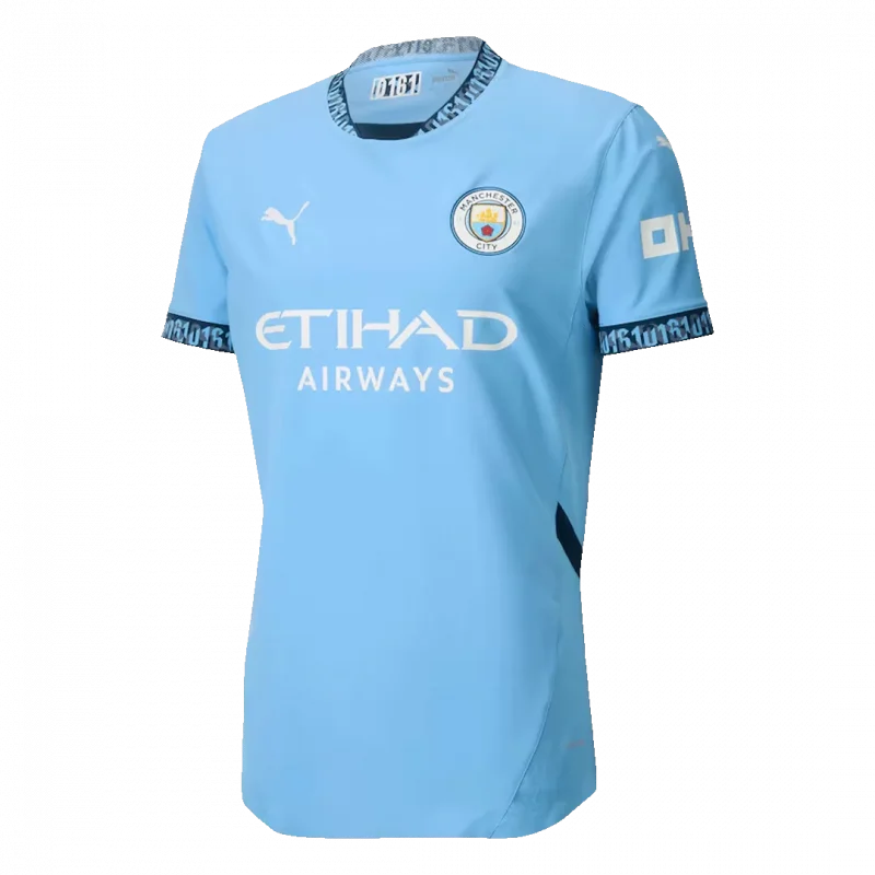 Manchester City Home Authentic Soccer Jersey
