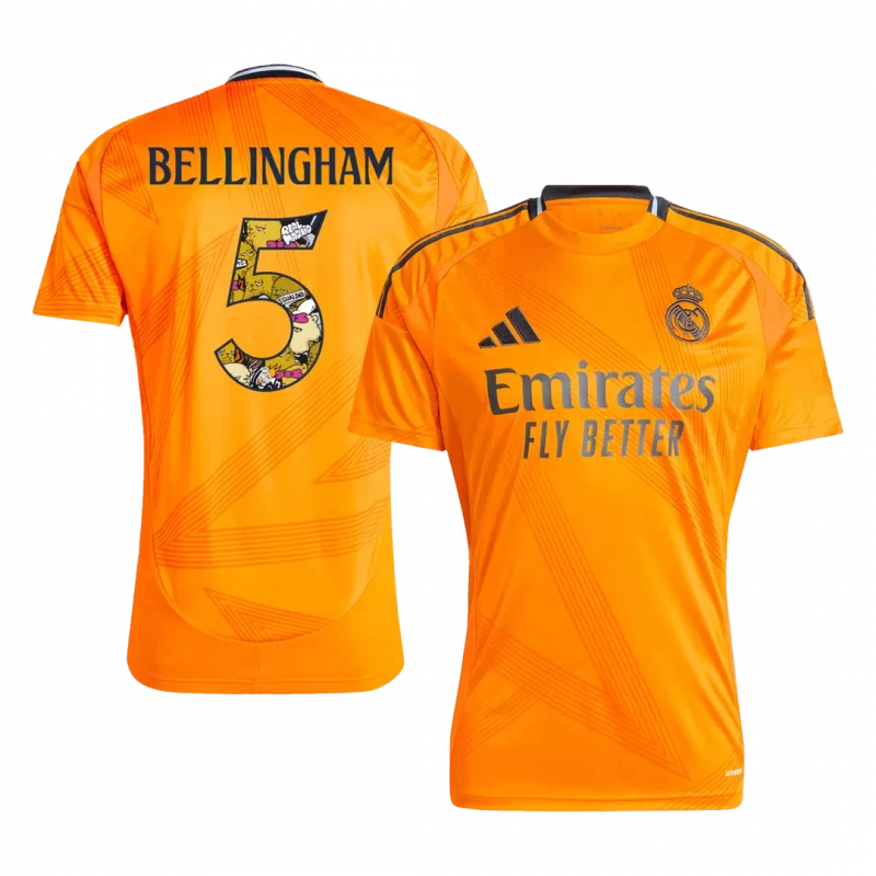 BELLINGHAM #5 Real Madrid Away Soccer Jersey - Bear Champ Font