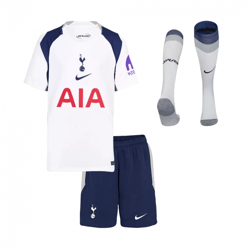 Tottenham Hotspur Home Kids Soccer Jerseys Full Kit 2025/26
