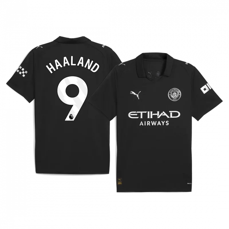 HAALAND #9 Manchester City Away Soccer Jersey 2025/26