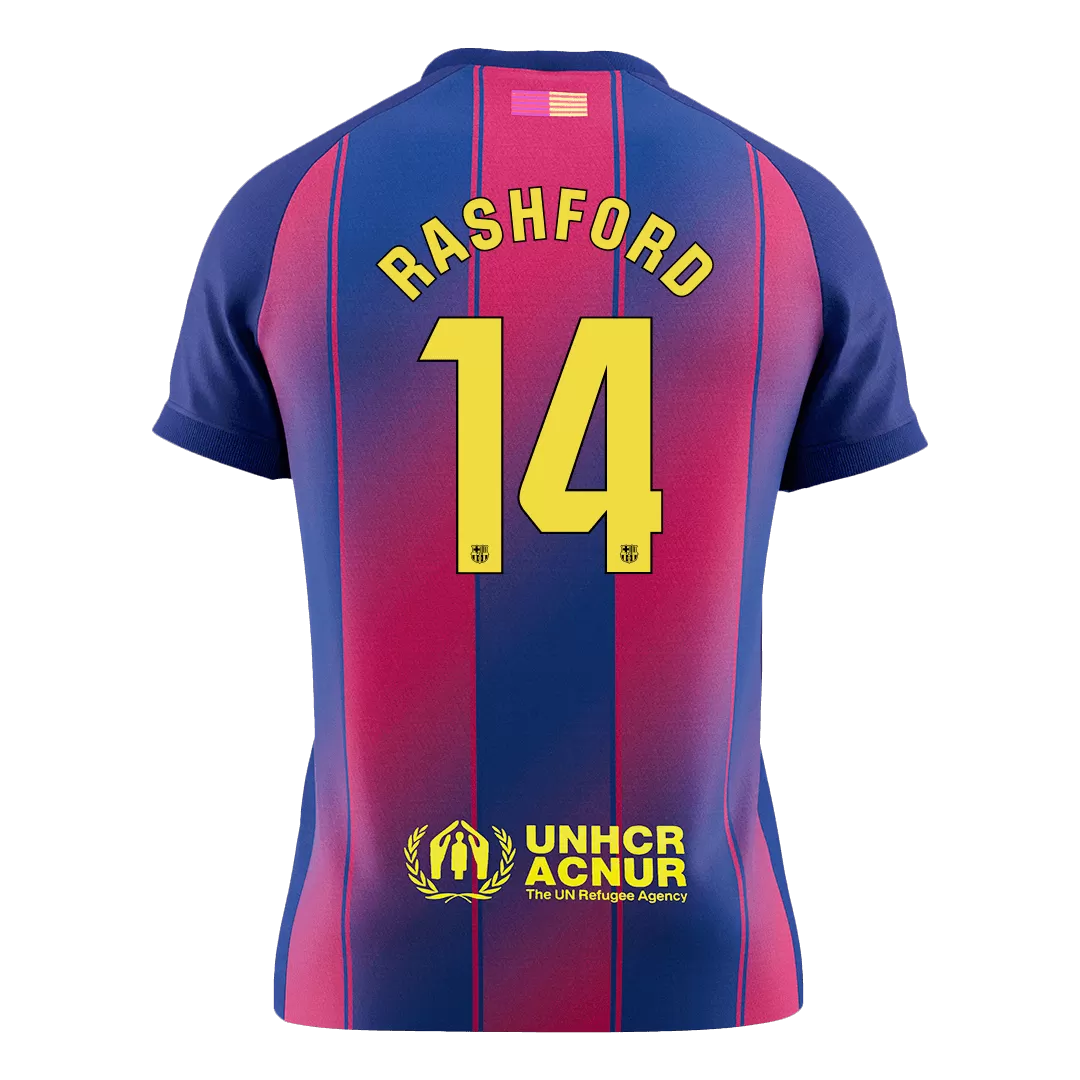 RASHFORD #14 Barcelona Home Soccer Jersey 2025/26 - Image 2