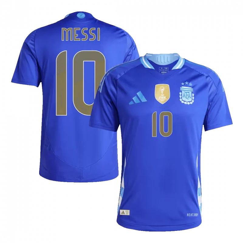 MESSI #10 Argentina Away Authentic Soccer Jersey