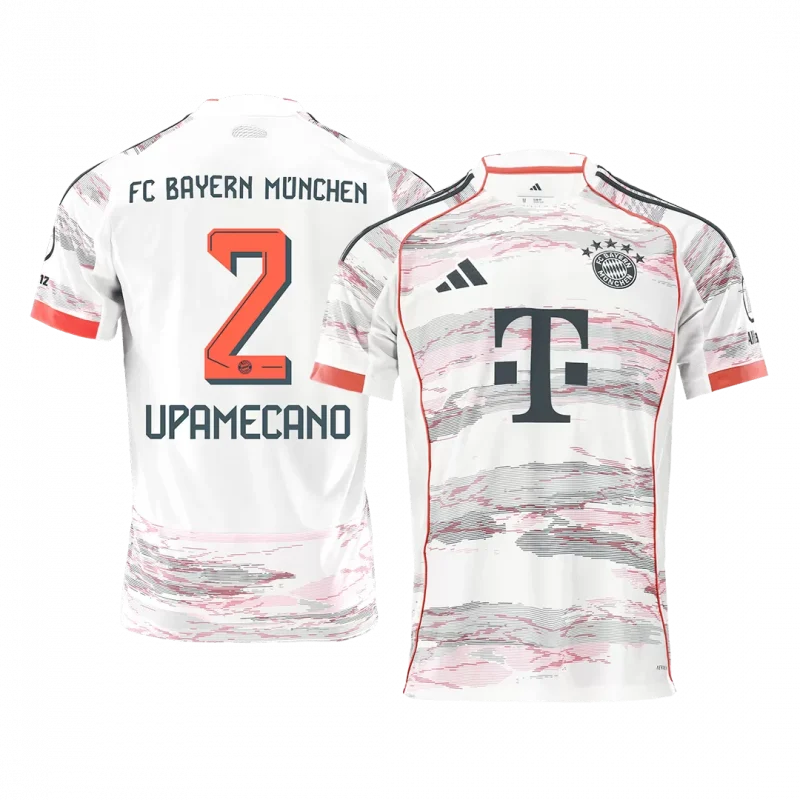 UPAMECANO #2 Bayern Munich Away Soccer Jersey 2025/26