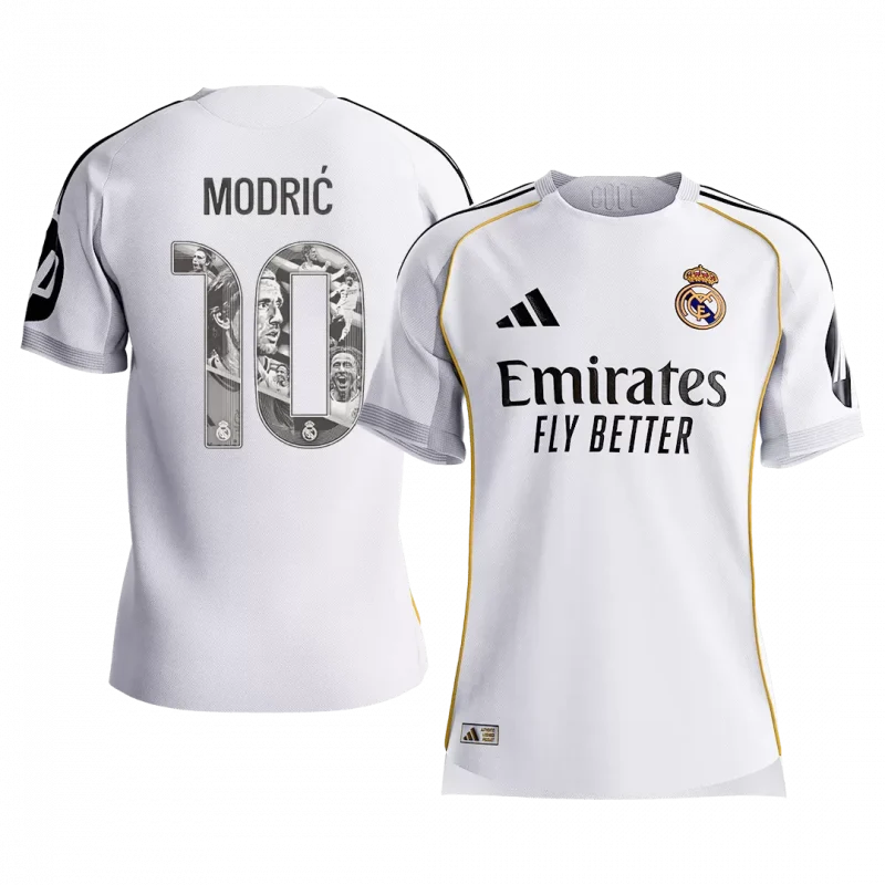 MODRIĆ Special #10 Real Madrid Home Authentic Soccer Jersey 2025/26