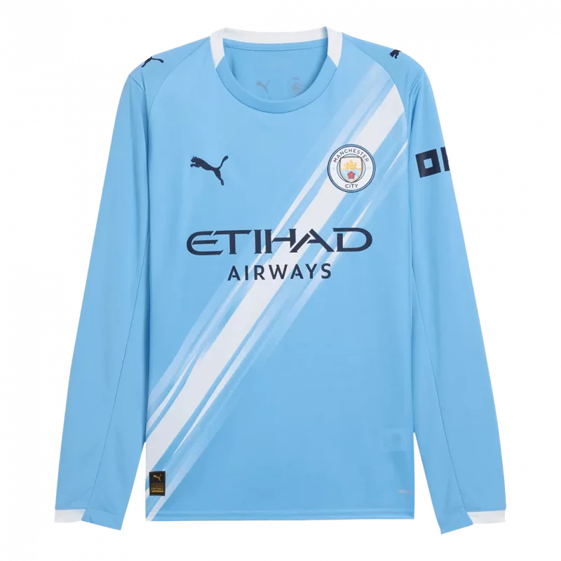 Manchester City Home Long Sleeve Jersey 2025/26
