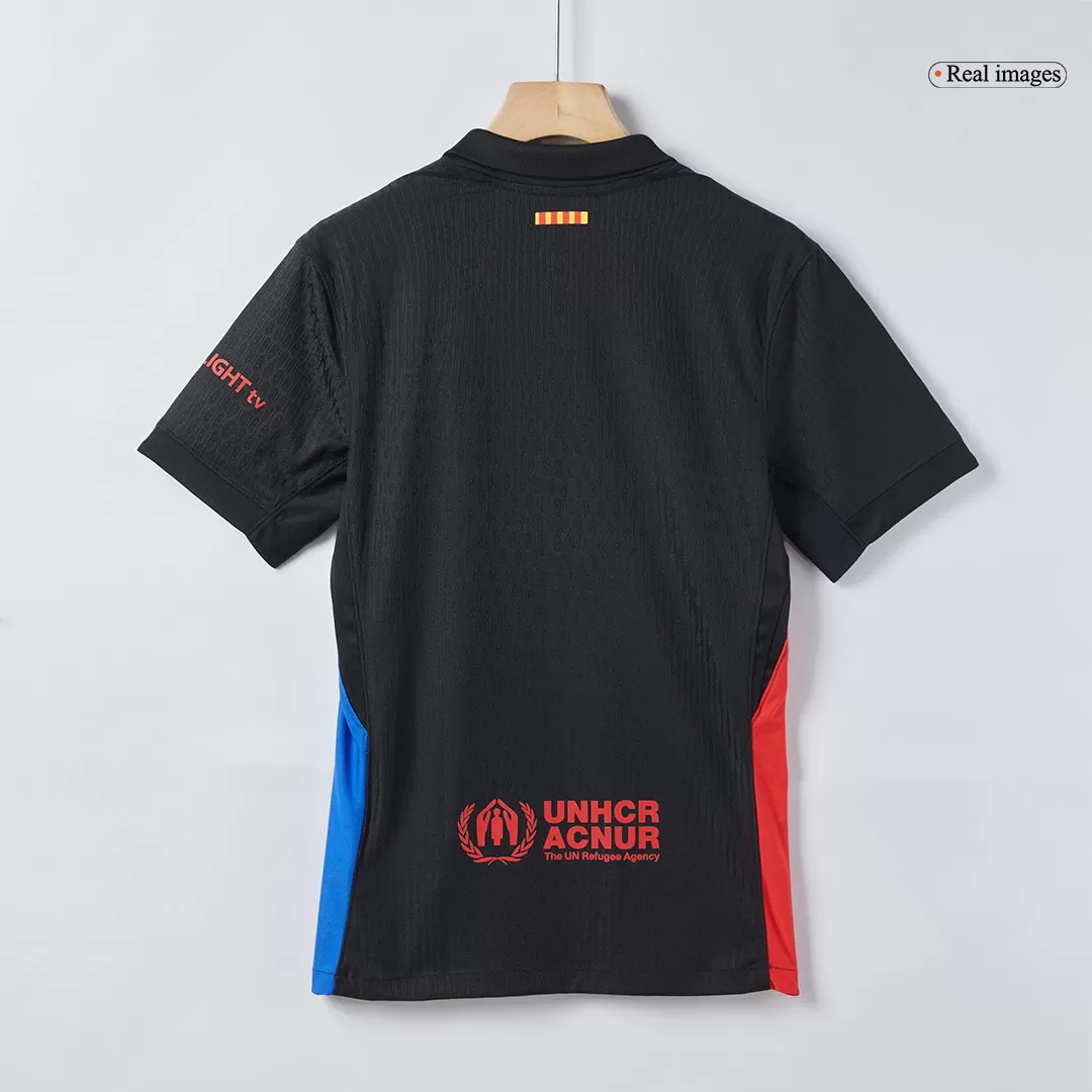 Barcelona Away Authentic Soccer Jersey - Spotify Logo Without Text - Image 6