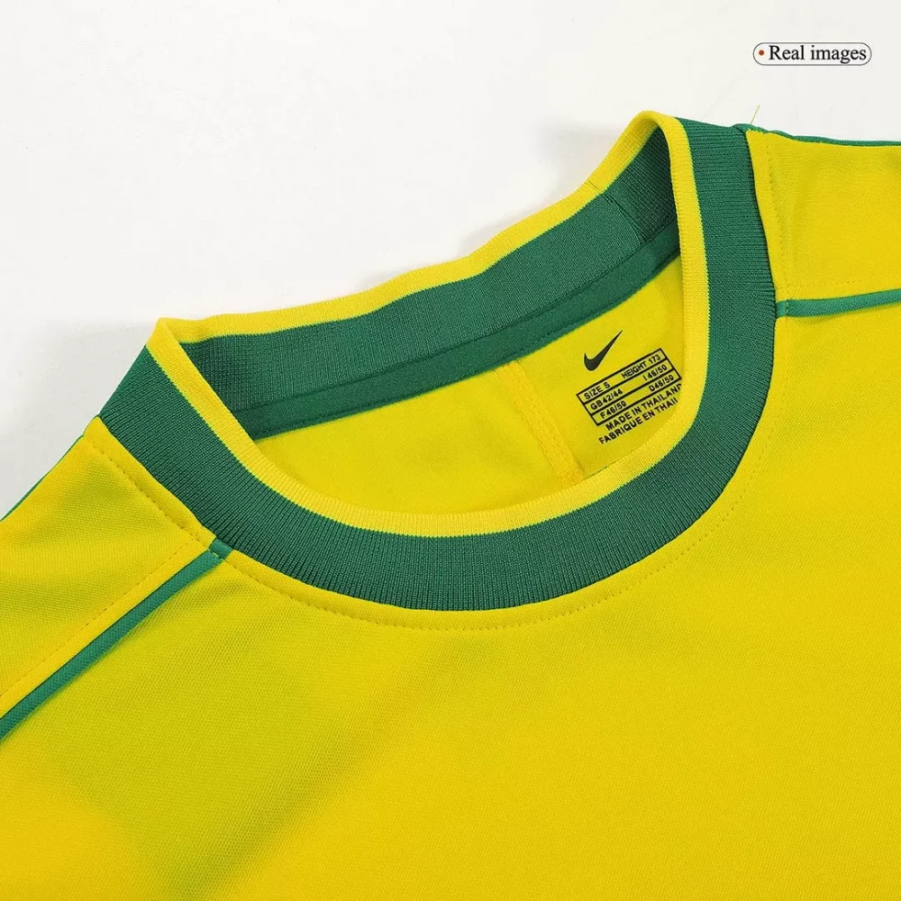 Vintage Soccer Jersey RIVALDO #10 Brazil Home 1998 - Image 4