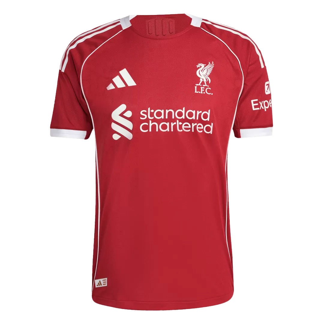 KERKEZ #6 Liverpool Home Authentic Soccer Jersey 2025/26 - Image 4