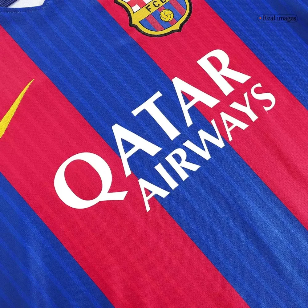 Vintage Soccer Jersey Barcelona Home 2016/17 - Image 5
