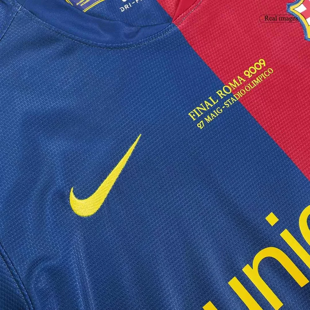 Vintage Soccer Jersey A.INIESTA #8 Barcelona Home 2008/09 - UCL Final - Image 8