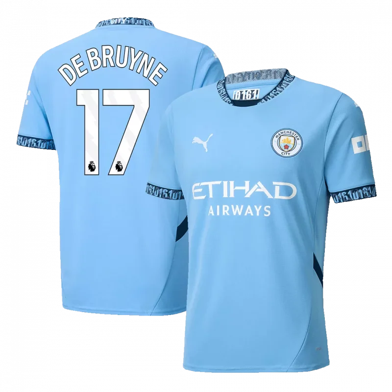 DE BRUYNE #17 Manchester City Home Soccer Jersey