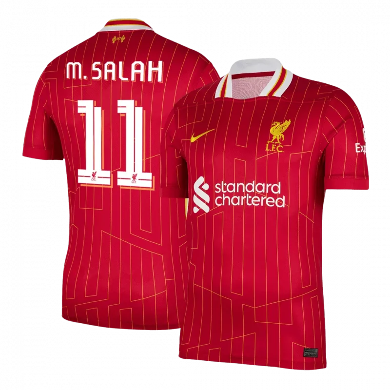 M.SALAH #11 Liverpool Home Soccer Jersey - UCL