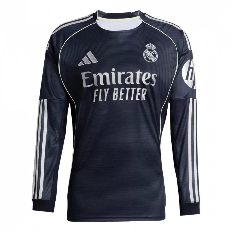 Real Madrid Away Long Sleeve Jersey 2025/26