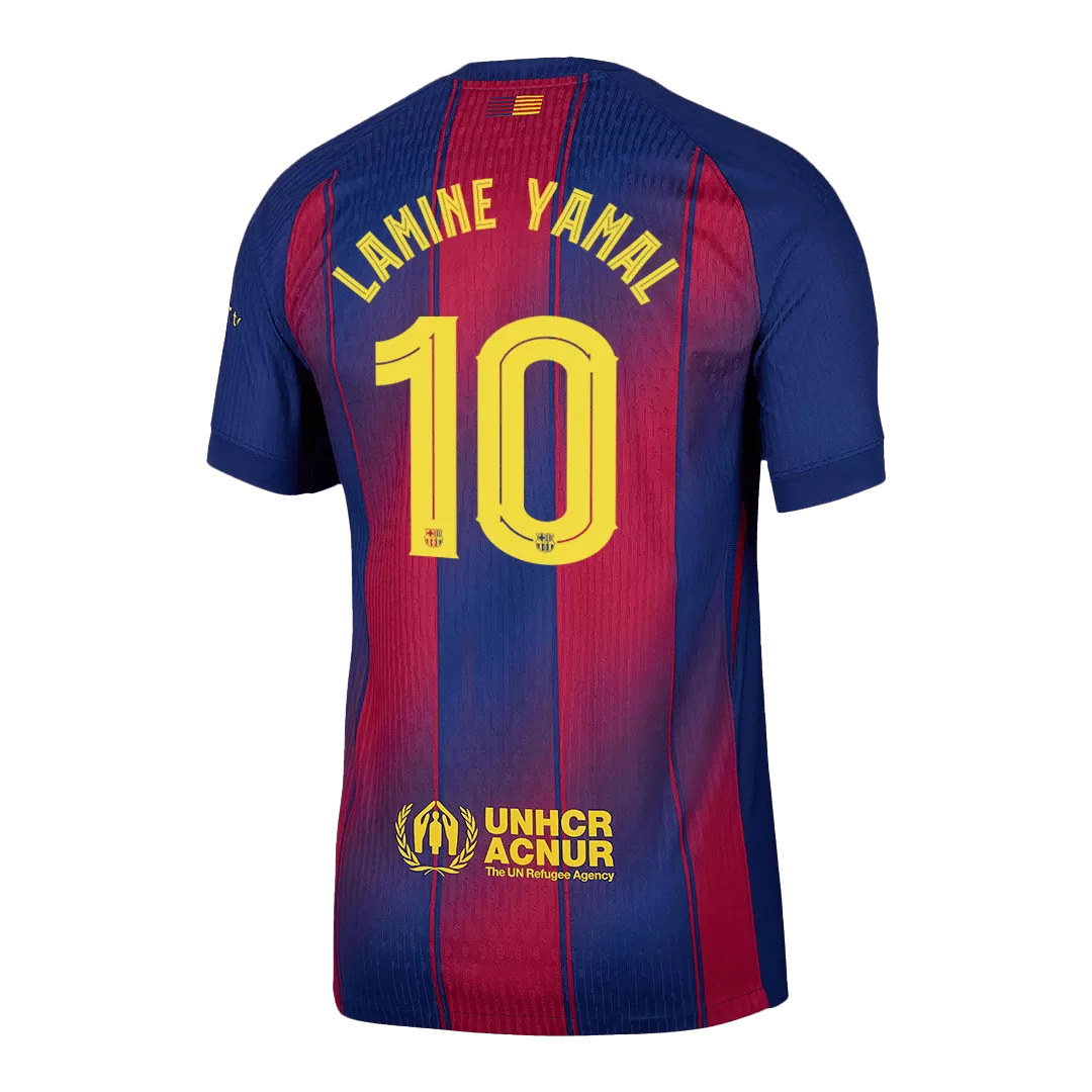 LAMINE YAMAL #10 Barcelona Home Authentic Soccer Jersey 2025/26 - UCL - Image 3