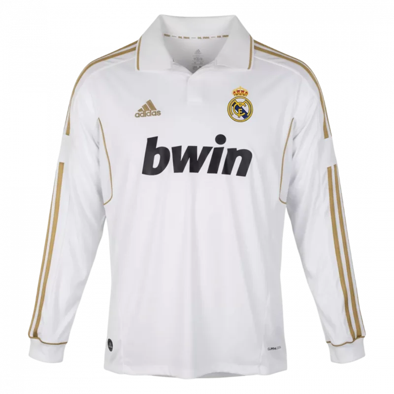 Retro Soccer Jersey Real Madrid Home Long Sleeve 2011/12