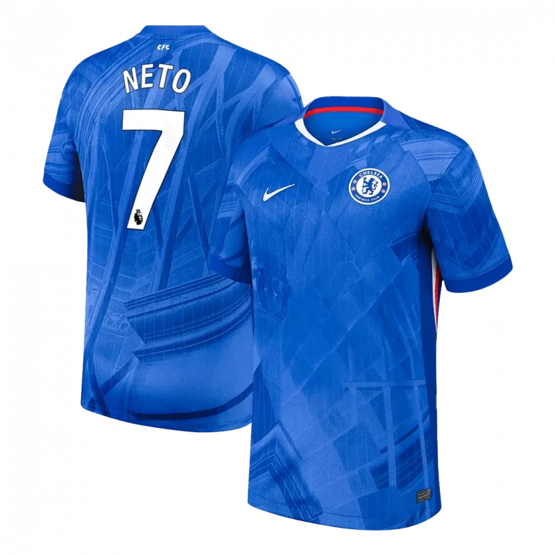 NETO #7 Chelsea Home Soccer Jersey 2025/26