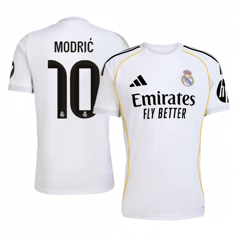 MODRIĆ #10 Real Madrid Home Soccer Jersey 2025/26