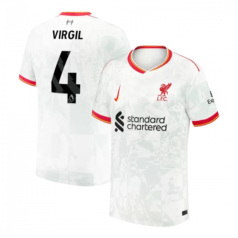 VIRGIL #4 Liverpool Third Away Soccer Jersey