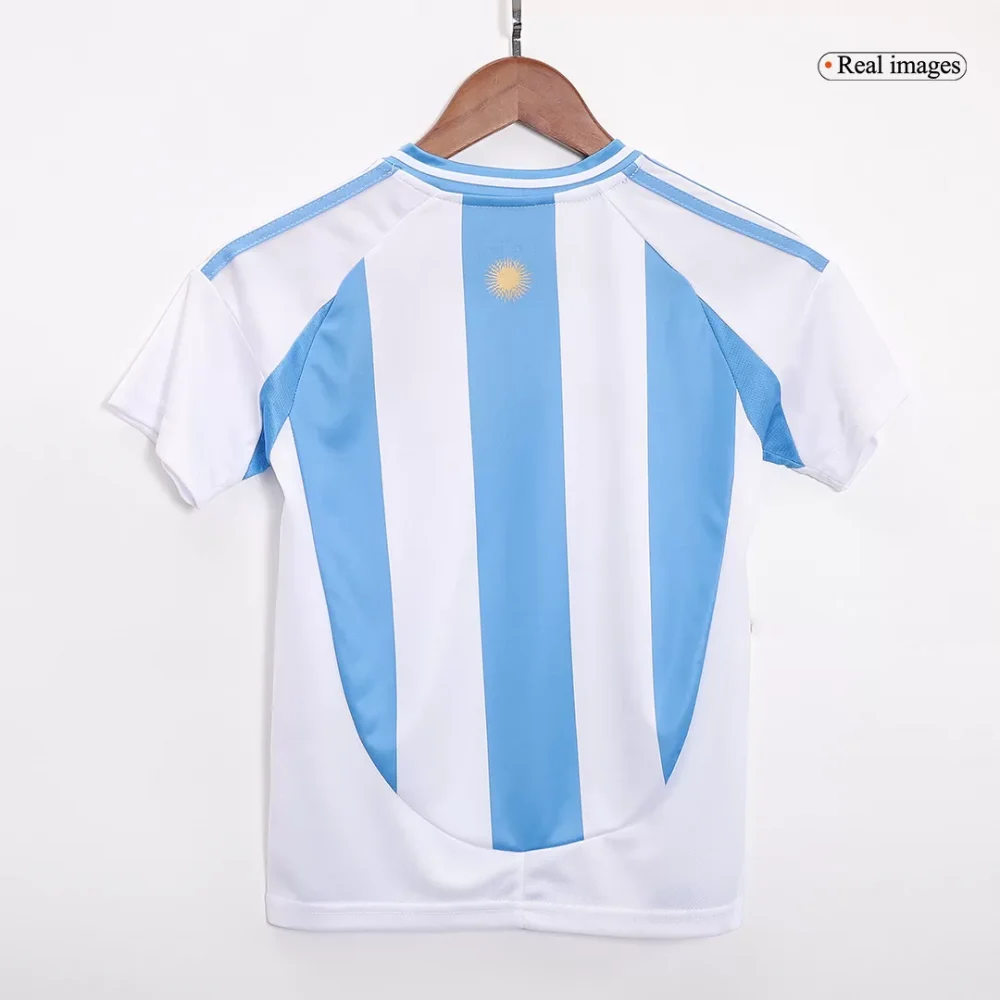 Argentina Home Kids Soccer Jerseys Full Kit - Image 5