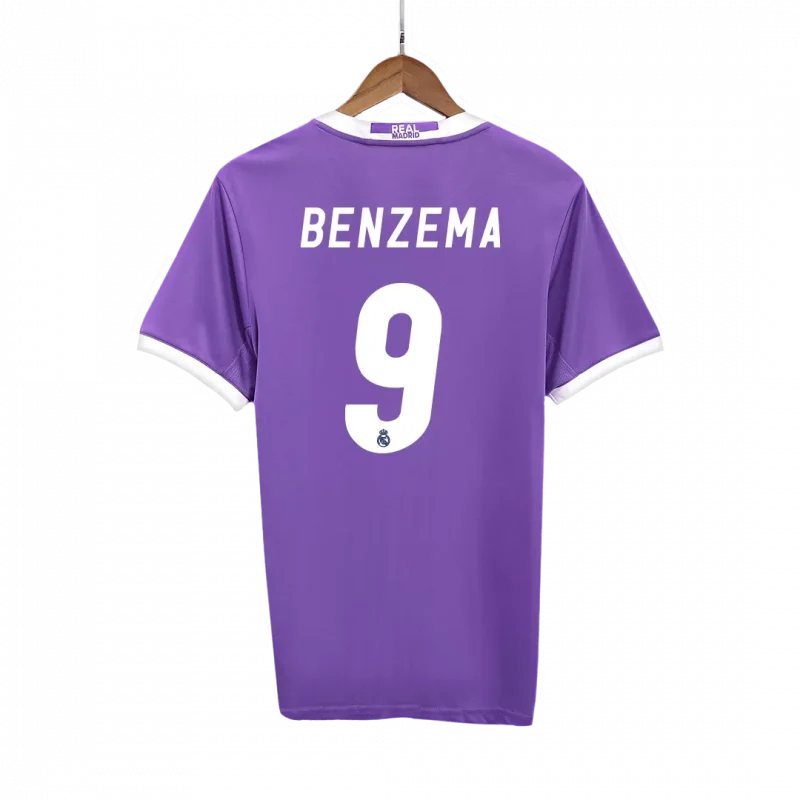 Vintage Soccer Jersey BENZEMA #9 Real Madrid Away 2016/17
