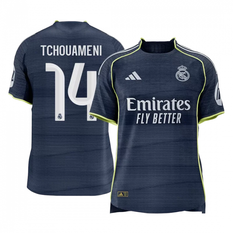 TCHOUAMENI #14 Real Madrid Away Authentic Soccer Jersey 2025/26
