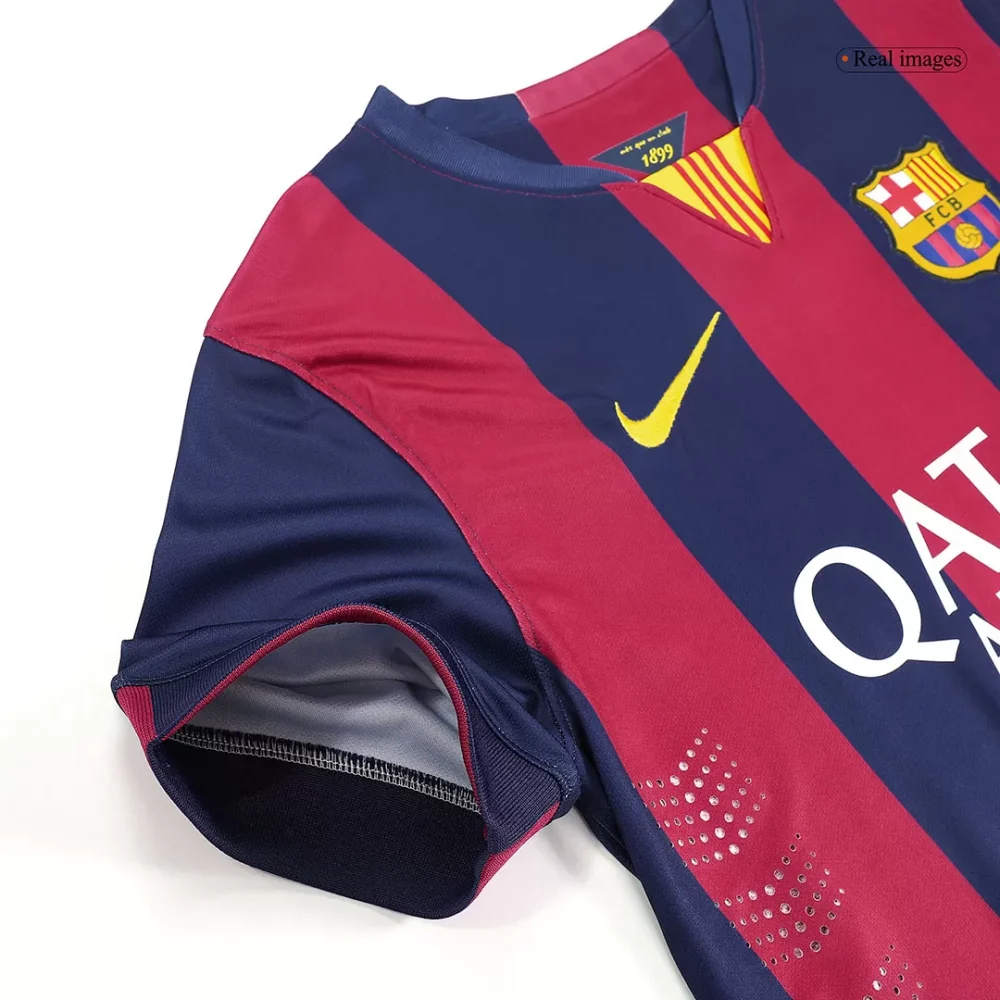 Vintage Soccer Jersey Barcelona Home 2014/15 - Image 7